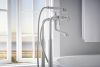 BRIZO Traditional Floor Mount Tub Filler Risers — Chrome
