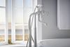 BRIZO Traditional Two-Handle Freestanding Tub Filler Body Assembly Trim - Less Handles — Chrome