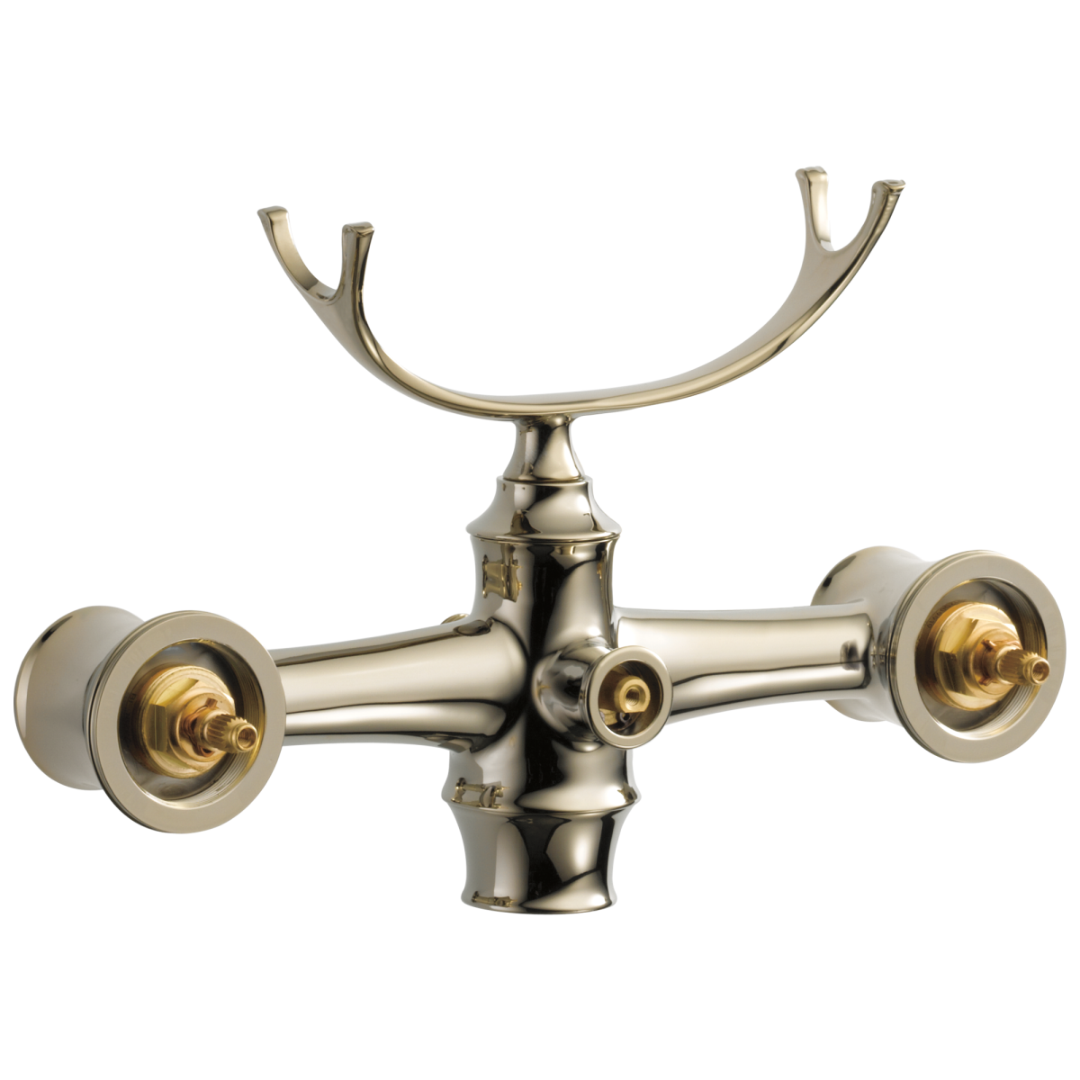 BRIZO Traditional Two-Handle Freestanding Tub Filler Body Assembly Trim - Less Handles — Polished Nickel