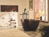 BRIZO Kintsu Floor Mount Tub Filler Unions — Matte Black