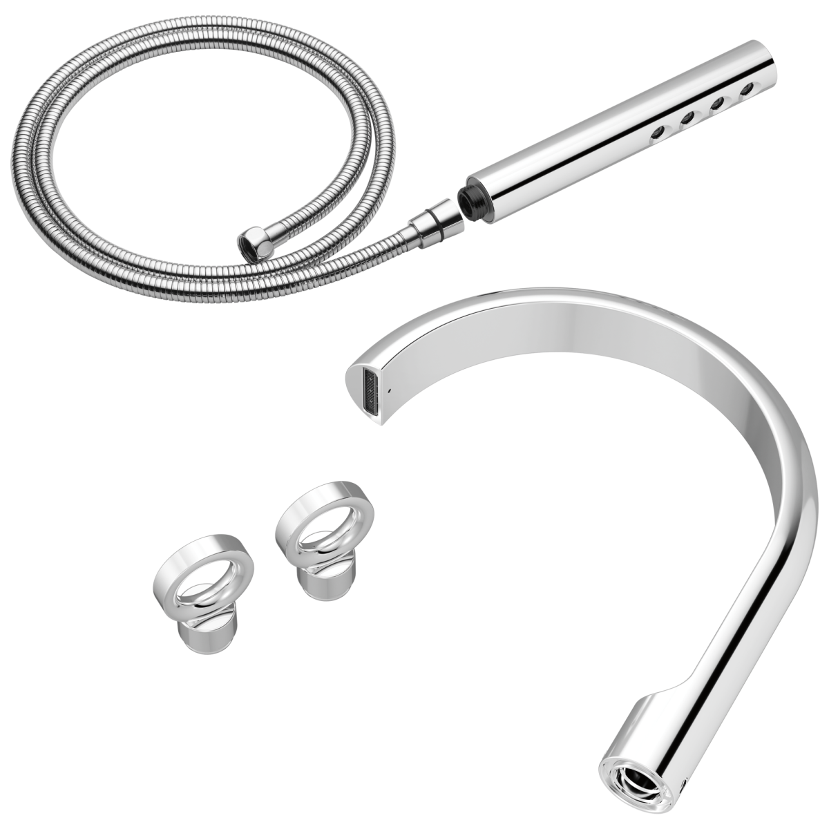 BRIZO Roccesco Two-Handle Tub Filler Trim Kit with Knob Handles — Chrome