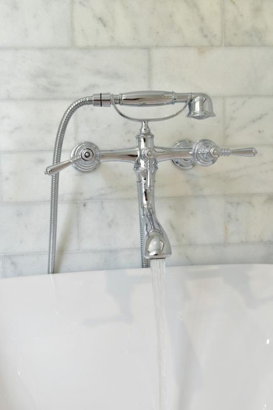 BRIZO Traditional Wall Mount Tub Filler Unions — Chrome