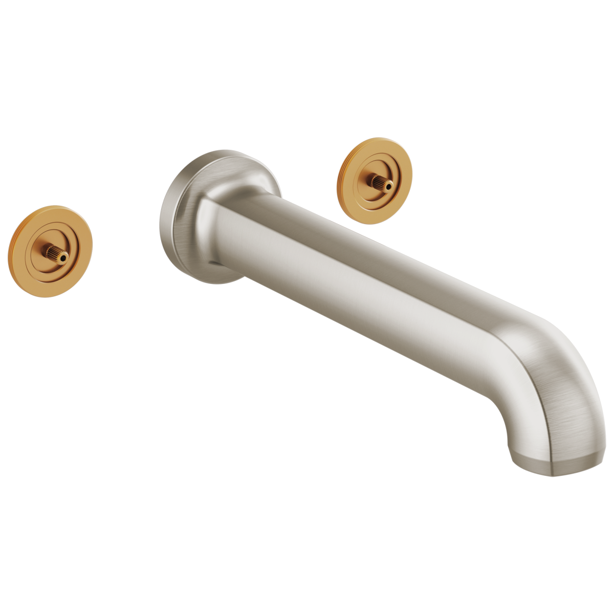 BRIZO Kintsu Two Handle Wall Mount Tub Filler — Luxe Nickel