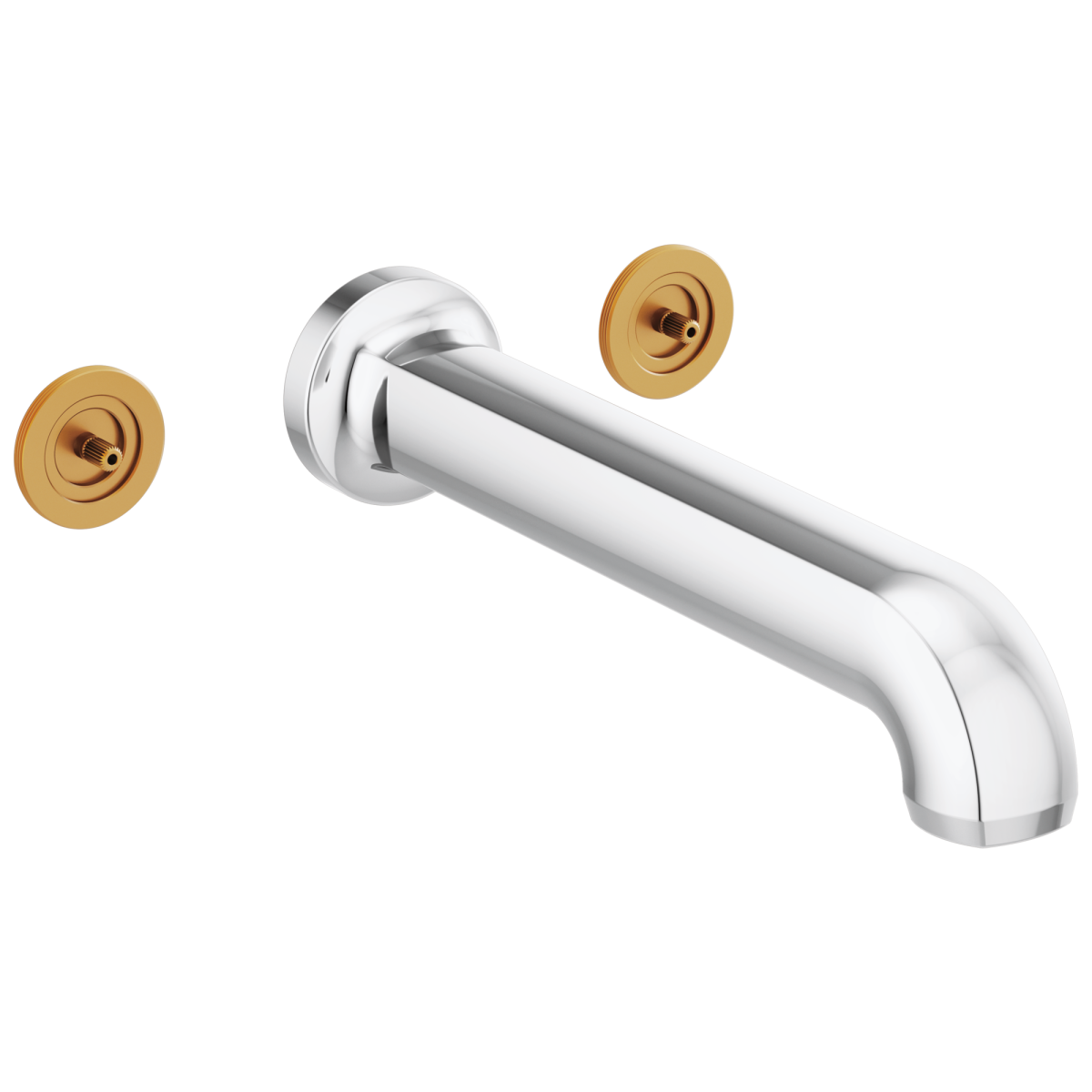 BRIZO Kintsu Two Handle Wall Mount Tub Filler — Chrome