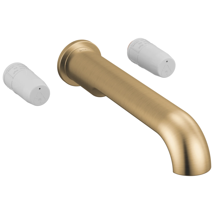 BRIZO Roccesco Two Handle Wall Mount Tub Filler - Less Handles — Luxe Gold