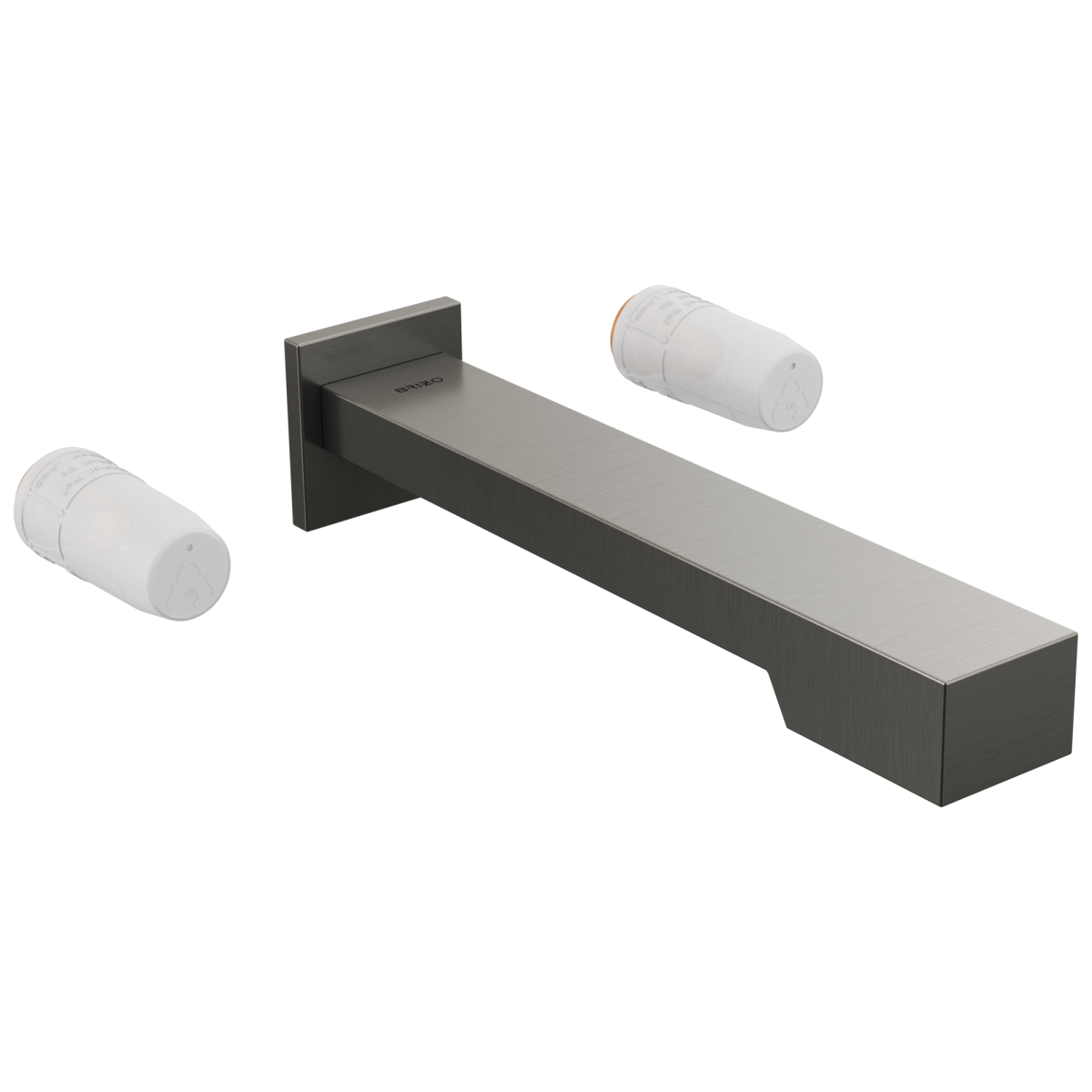 BRIZO Frank Lloyd Wright Two-Handle Wall Mount Tub Filler - Less Handles — Luxe Steel