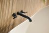 BRIZO Litze Two-Handle Wall Mount Tub Filler - Less Handles — Matte Black