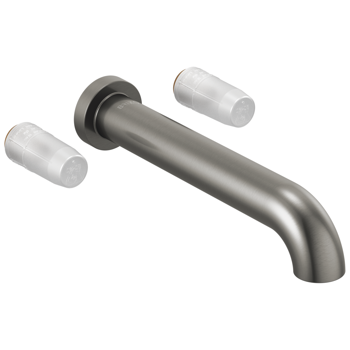 BRIZO Litze Two-Handle Wall Mount Tub Filler - Less Handles — Luxe Steel