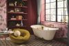 BRIZO Beauclere Two-Handle Wall Mount Tub Filler Lever Handle Kit — Polished Gold