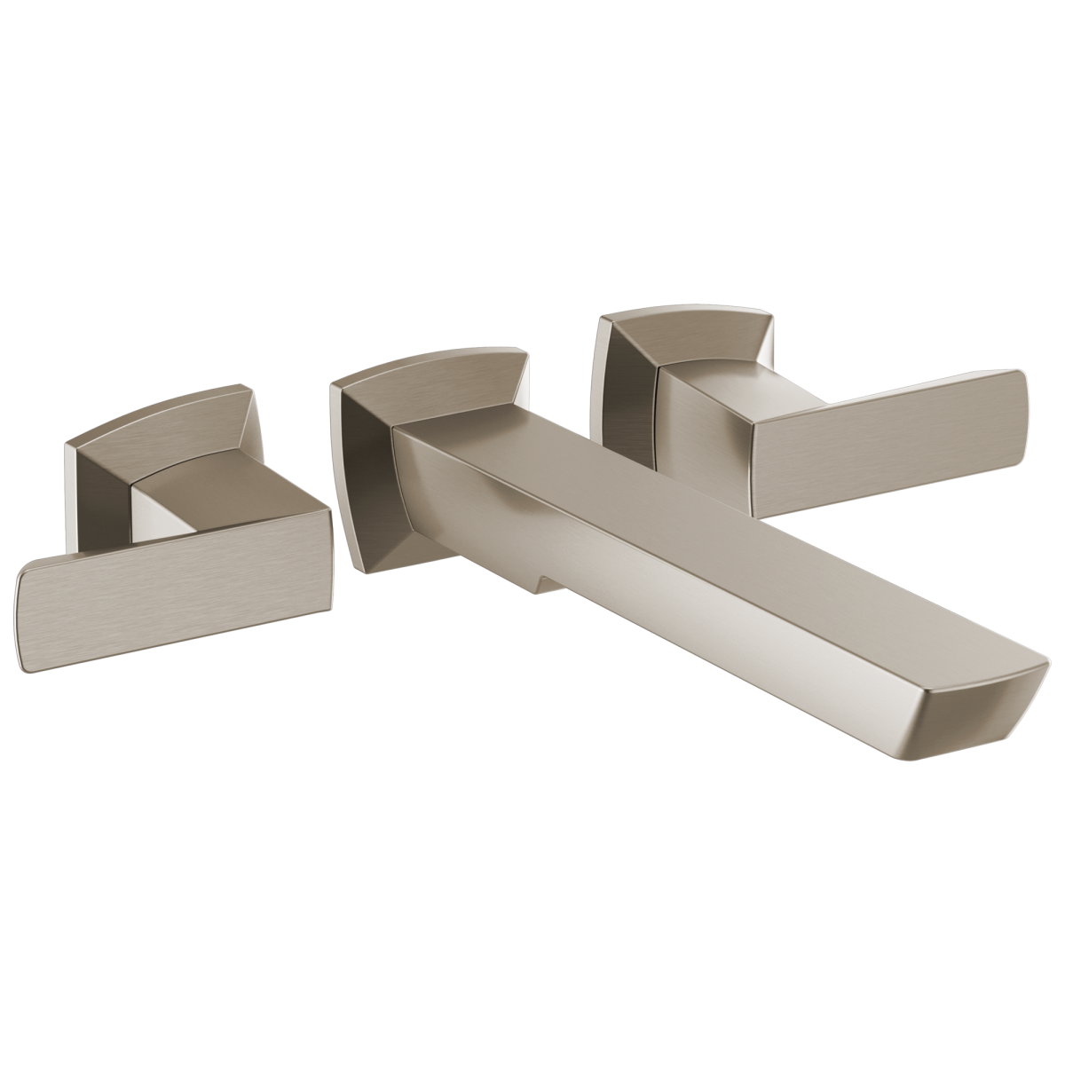 BRIZO Vettis Two-Handle Wall Mount Tub Filler — Luxe Nickel