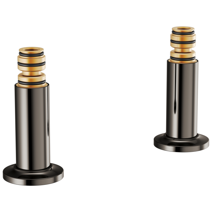 BRIZO Kintsu Deck Mount Tub Filler Unions — Brilliance Black Onyx