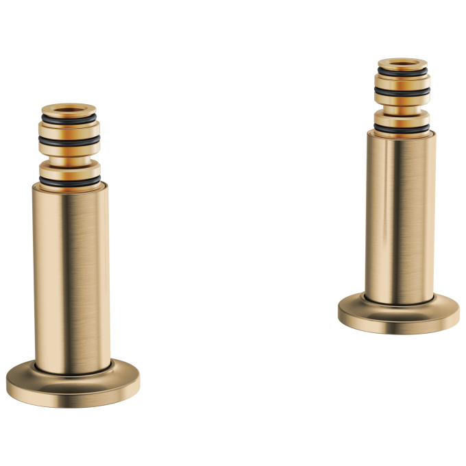 BRIZO Kintsu Deck Mount Tub Filler Unions — Luxe Gold