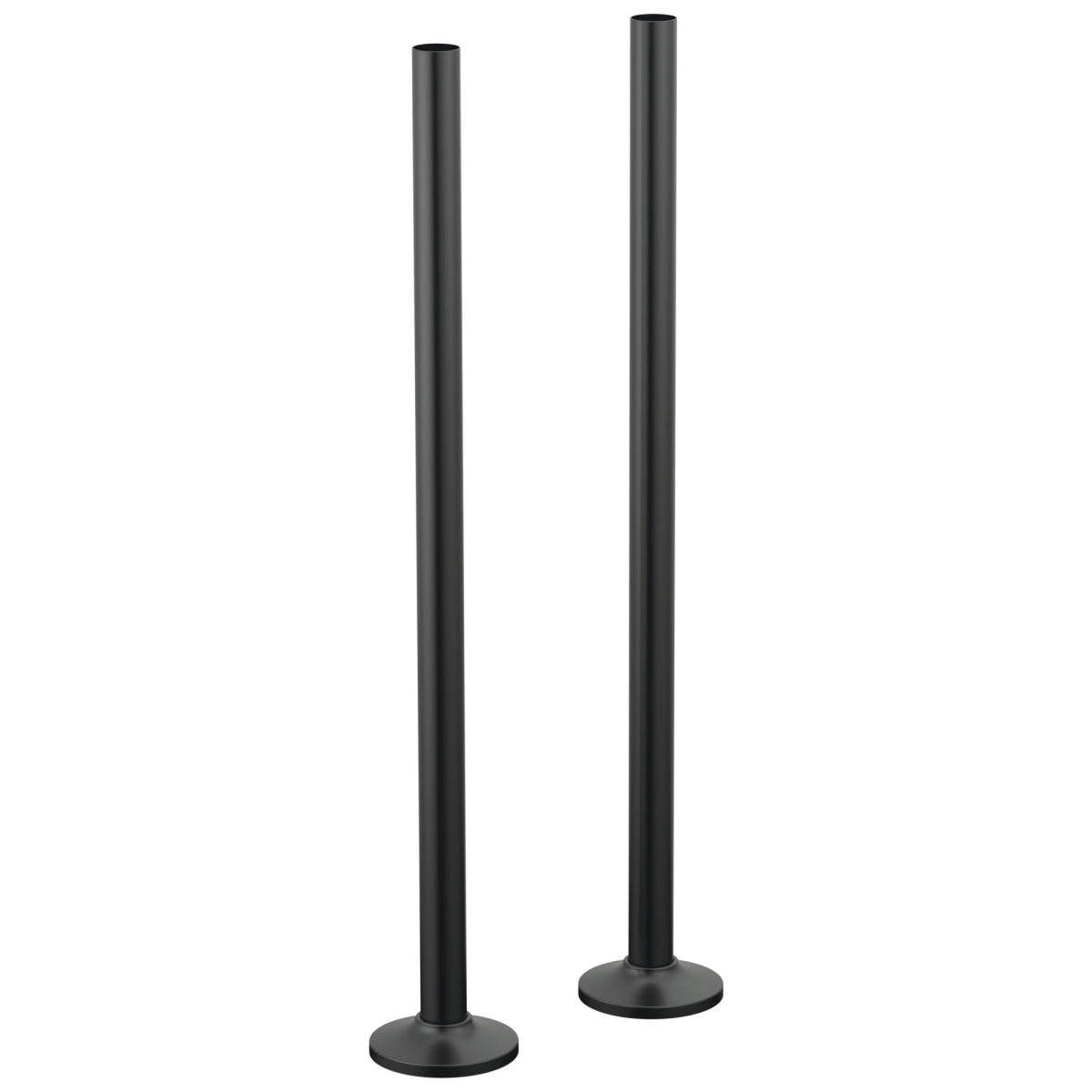 BRIZO Kintsu Floor Mount Tub Filler Unions — Matte Black