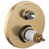 BRIZO Litze TempAssure Thermostatic Valve with 3-Function Diverter Trim - Less Handles — Luxe Gold