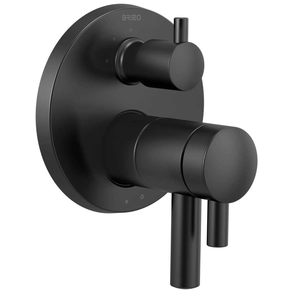 BRIZO Jason Wu for BRIZO TempAssure Thermostatic Valve with Integrated 3-Function Diverter Trim — Matte Black