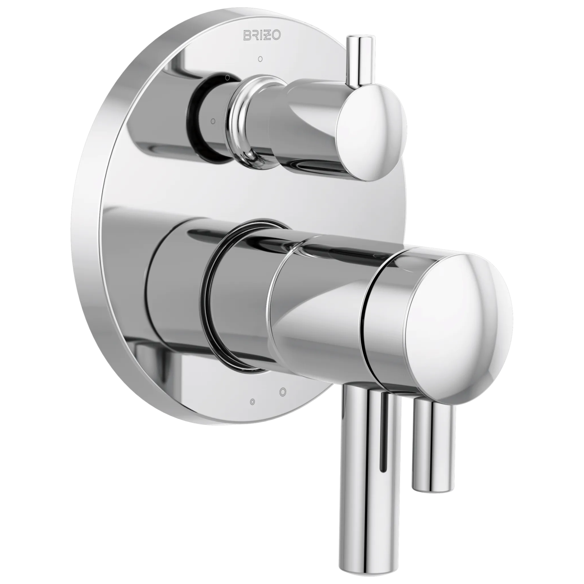 BRIZO Odin TempAssure Thermostatic Valve with Integrated 3-Function Diverter Trim — Chrome