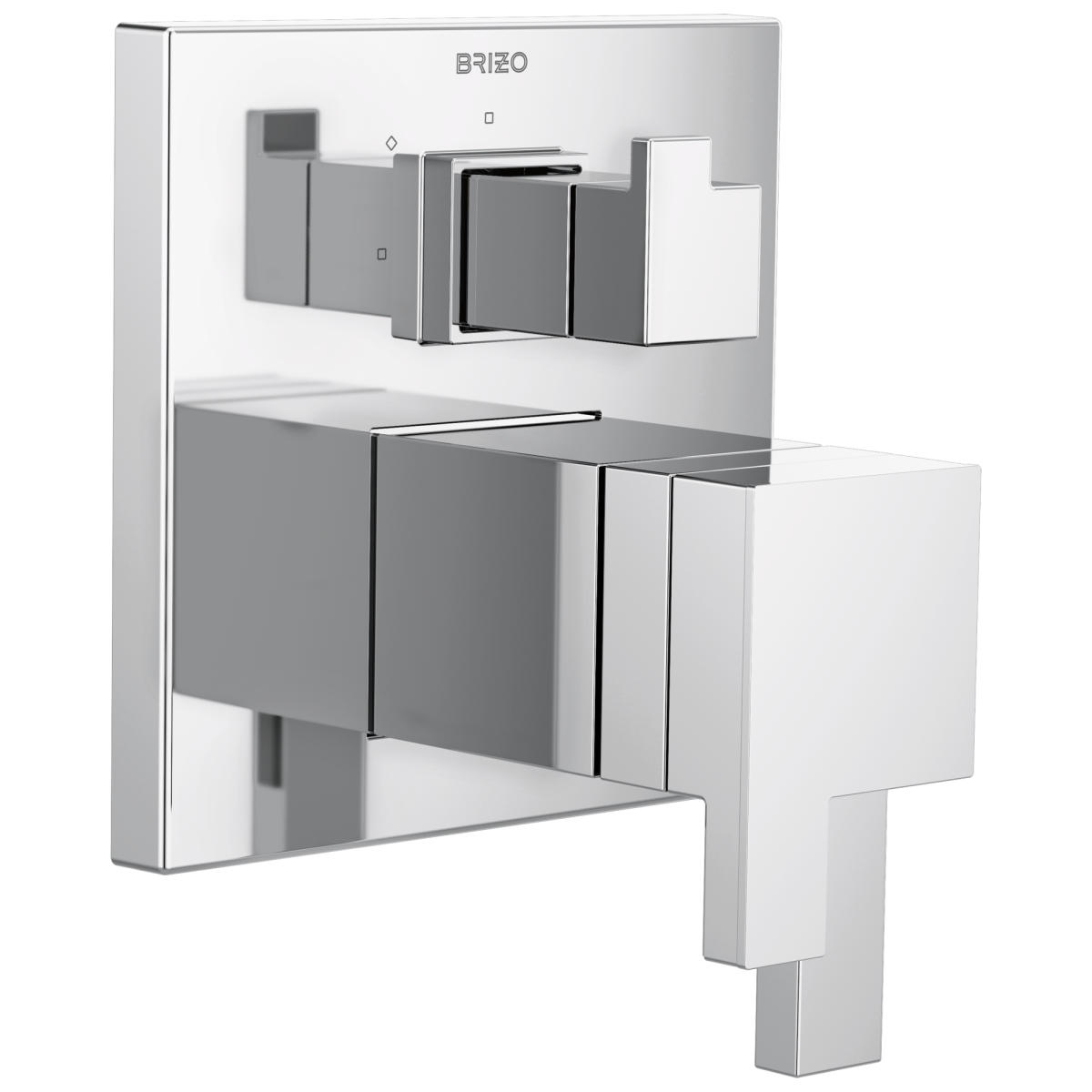 BRIZO Siderna TempAssure Thermostatic Valve with Integrated 3-Function Diverter Trim — Chrome