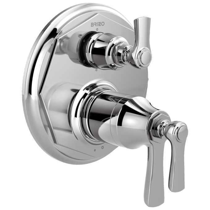 BRIZO Rook TempAssure Thermostatic Valve with 6-Function Diverter Trim — Chrome