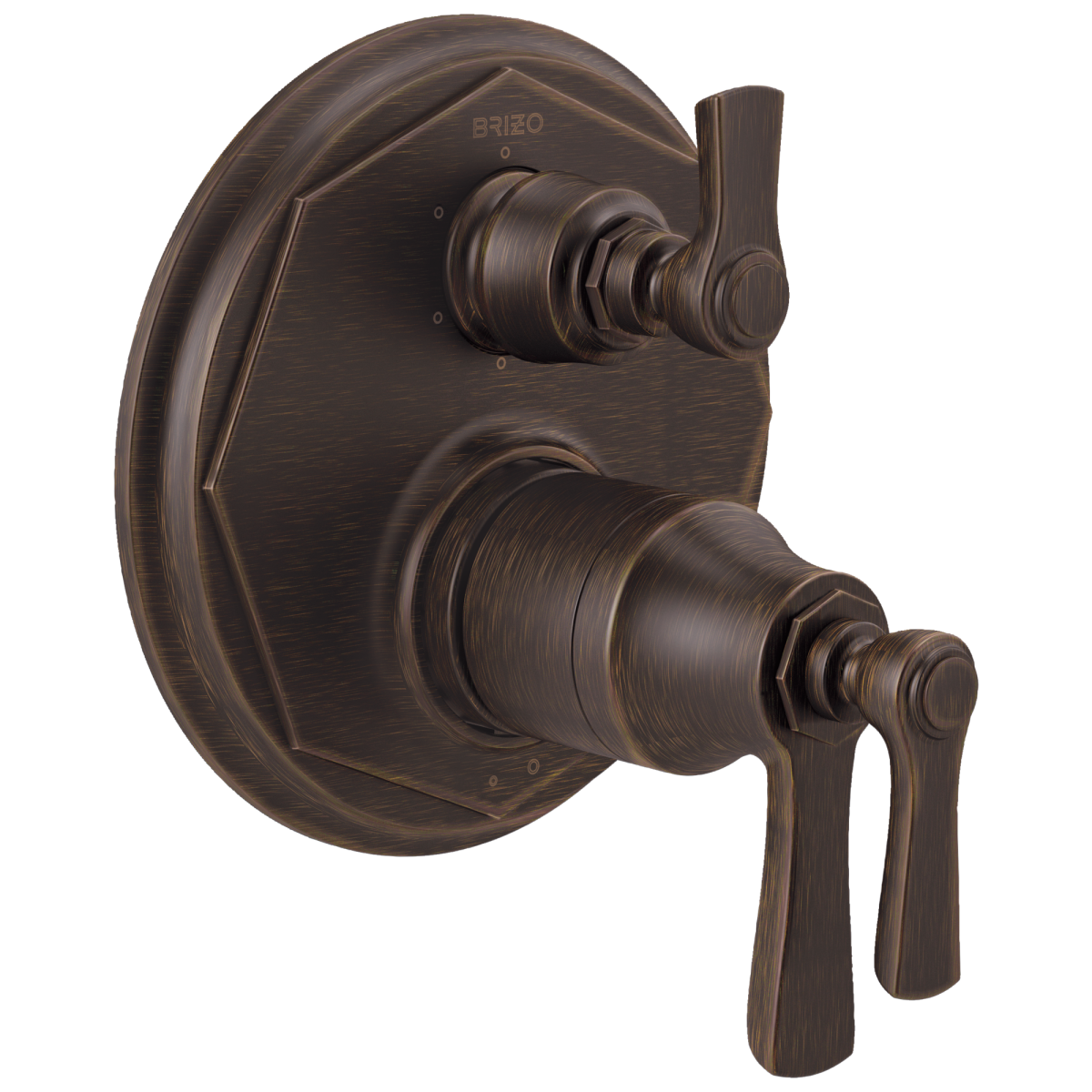 BRIZO Rook TempAssure Thermostatic Valve with 6-Function Diverter Trim — Venetian Bronze