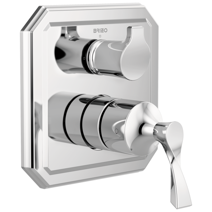 BRIZO Virage Pressure Balance Valve with Integrated 3-Function Diverter Trim — Chrome