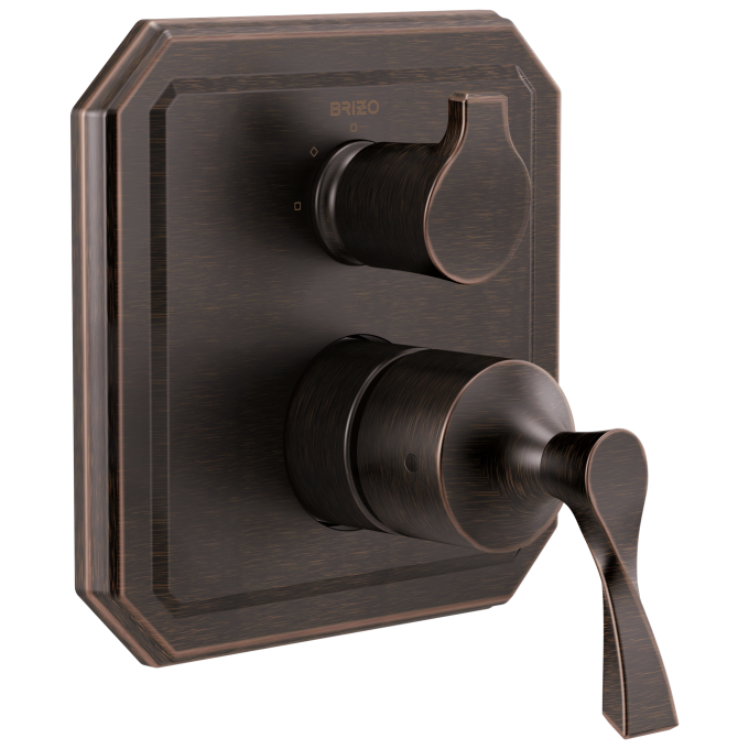 BRIZO Virage Pressure Balance Valve with Integrated 3-Function Diverter Trim — Venetian Bronze