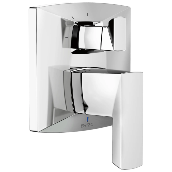BRIZO Vettis Pressure Balance Valve With Integrated 3-Function Diverter Trim — Chrome