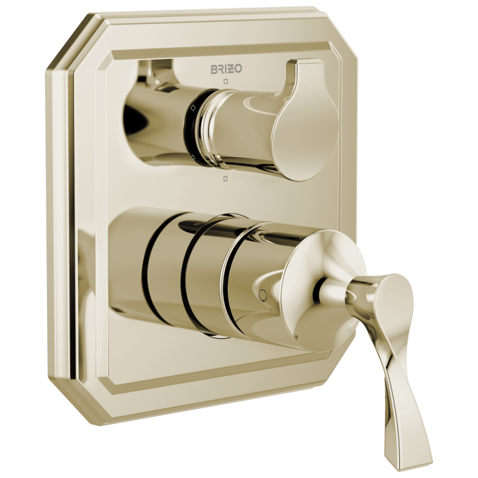 BRIZO Virage Pressure Balance Valve with Integrated 6-Function Diverter Trim — Polished Nickel