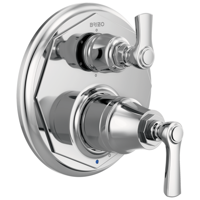 BRIZO Rook Pressure Balance Valve with Integrated 6-Function Diverter Trim — Chrome