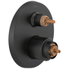 BRIZO Jason Wu for BRIZO Pressure Balance Valve with Integrated 6-Function Diverter Trim - Less Handles — Matte Black