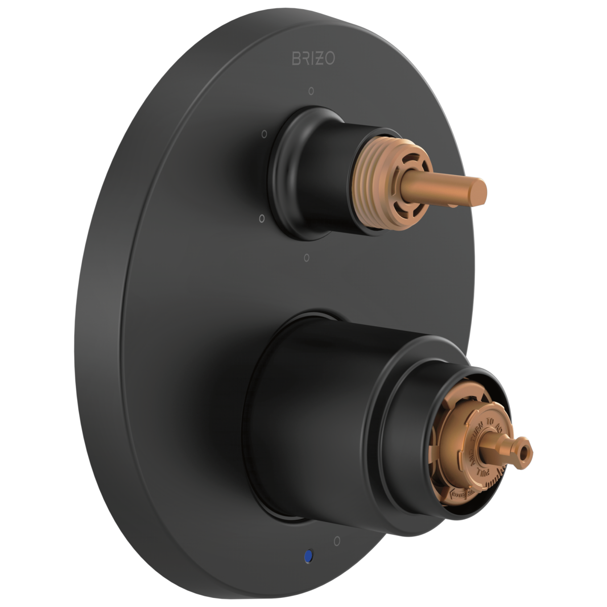 BRIZO Jason Wu for BRIZO Pressure Balance Valve with Integrated 6-Function Diverter Trim - Less Handles — Matte Black