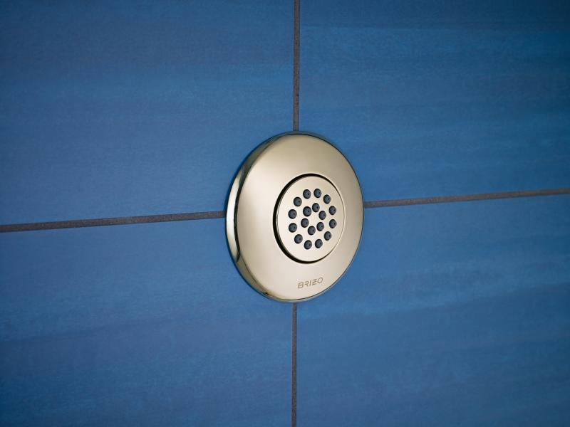 BRIZO Essential Shower Hydrachoice Max Round Body Spray Trim — Polished Nickel