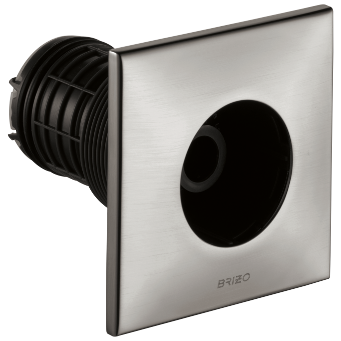 BRIZO Essential Shower Hydrachoice Max Square Body Spray Trim — Luxe Steel