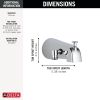 DELTA Universal Showering Components Diverter Tub Spout - Handshower — Chrome