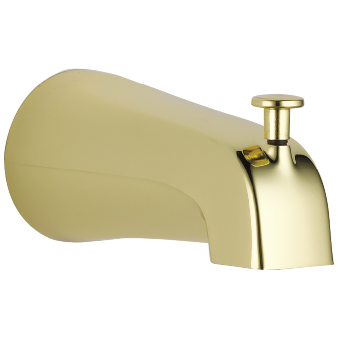 DELTA Universal Showering Components Diverter Tub Spout — Polished Brass