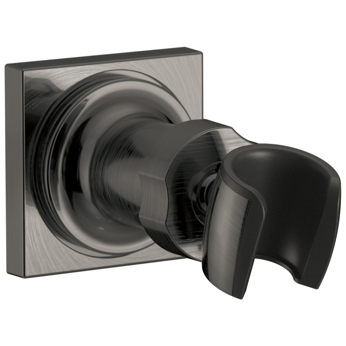 DELTA Universal Showering Components Adjustable Wall Mount for Hand Shower — Lumicoat® Black Stainless
