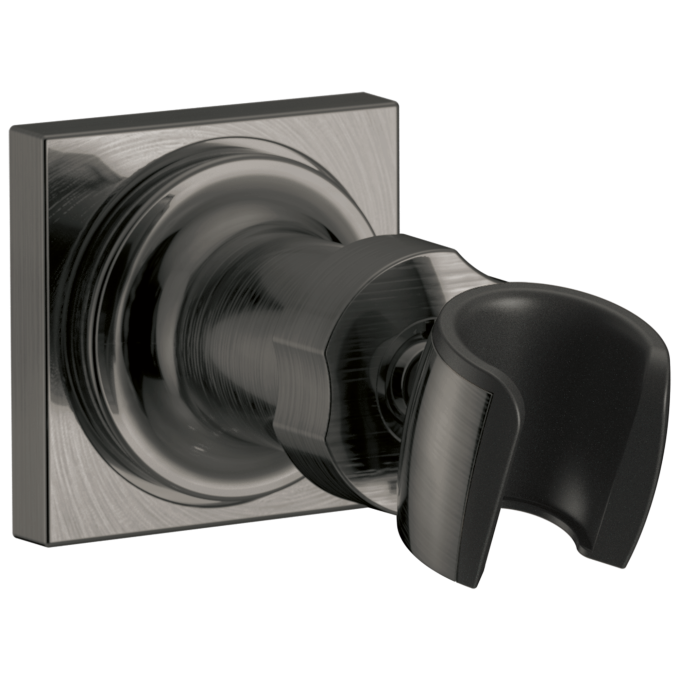 DELTA Universal Showering Components Adjustable Wall Mount for Hand Shower — Lumicoat® Black Stainless