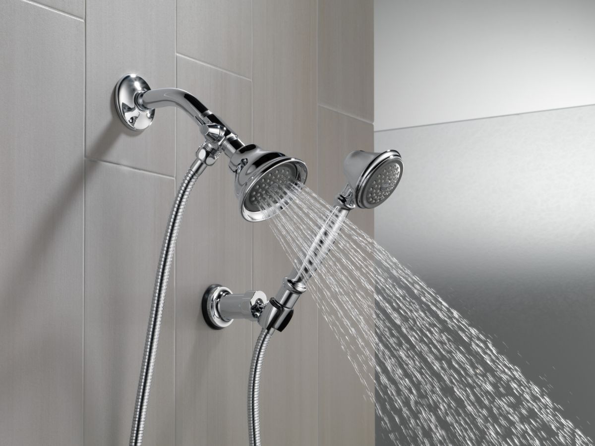 DELTA Universal Showering Components Shower Arm Diverter for Hand Shower — Chrome