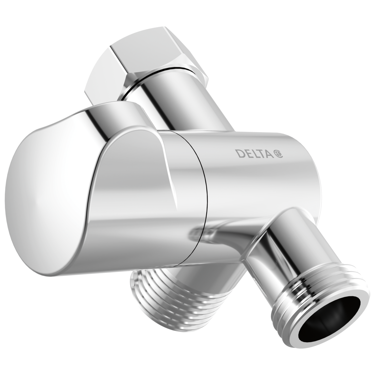 DELTA Universal Showering Components 3-Way Shower Arm Diverter — Chrome