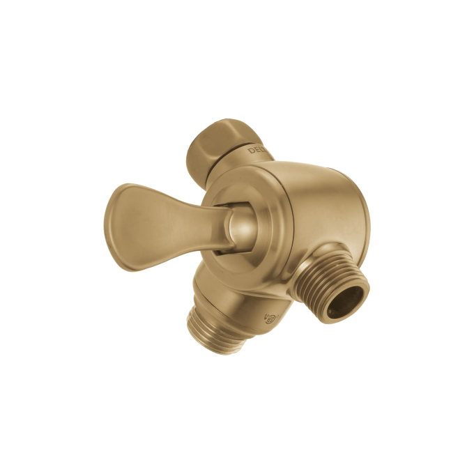 DELTA Universal Showering Components 3-Way Shower Arm Diverter for Hand Shower — Champagne Bronze