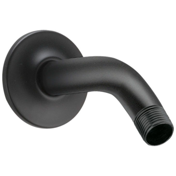 DELTA Universal Showering Components Wall Mount Shower Arm & Flange — Matte Black