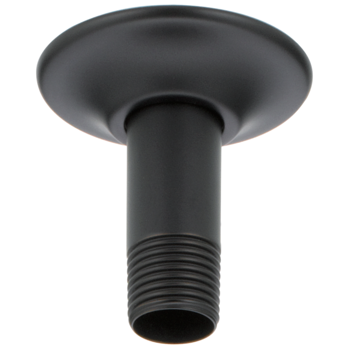 DELTA Universal Showering Components 3" Ceiling Mount Shower Arm and Flange — Matte Black