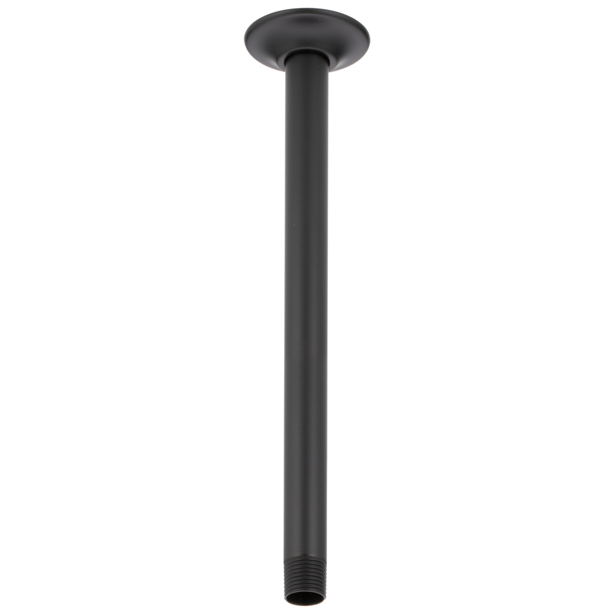 DELTA Universal Showering Components Shower Arm & Flange 14" Ceiling Mount — Matte Black