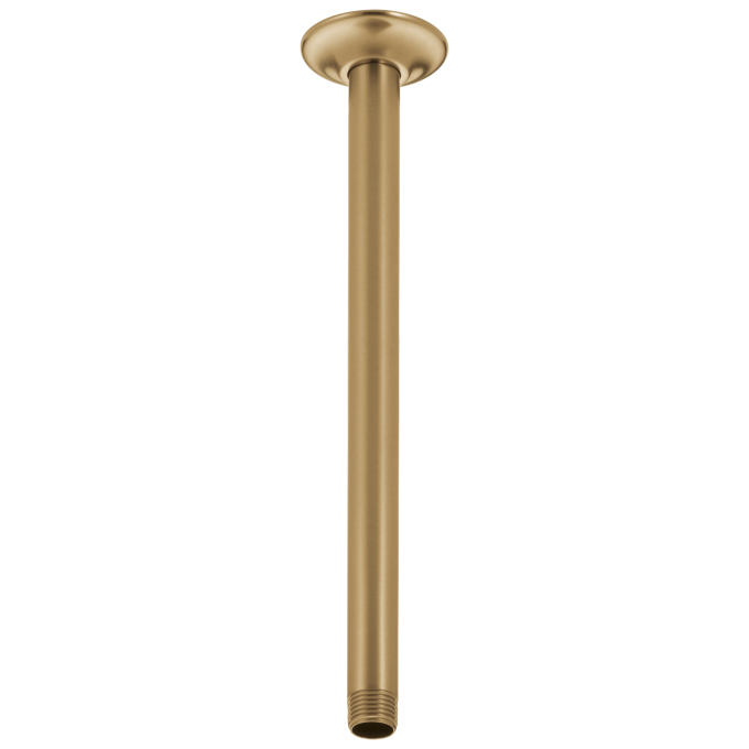DELTA Universal Showering Components Shower Arm & Flange 14" Ceiling Mount — Champagne Bronze
