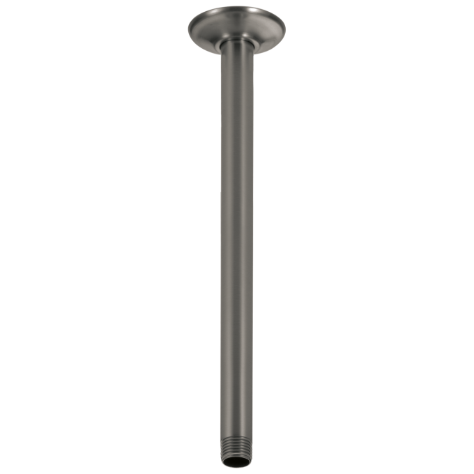 DELTA Universal Showering Components Shower Arm & Flange 14" - Ceiling — Black Stainless