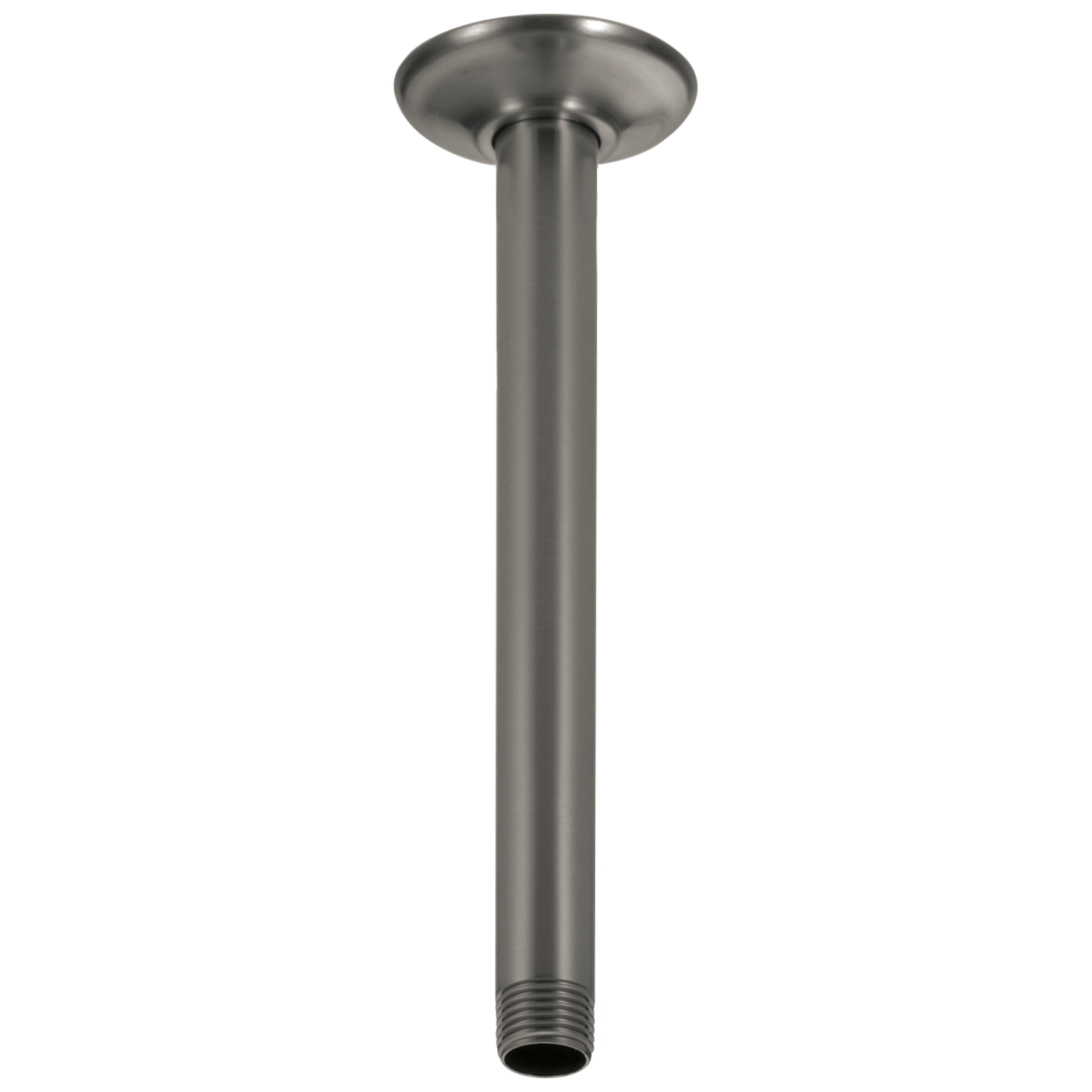 DELTA Universal Showering Components 10" Ceiling Mount Shower Arm and Flange — Black Stainless