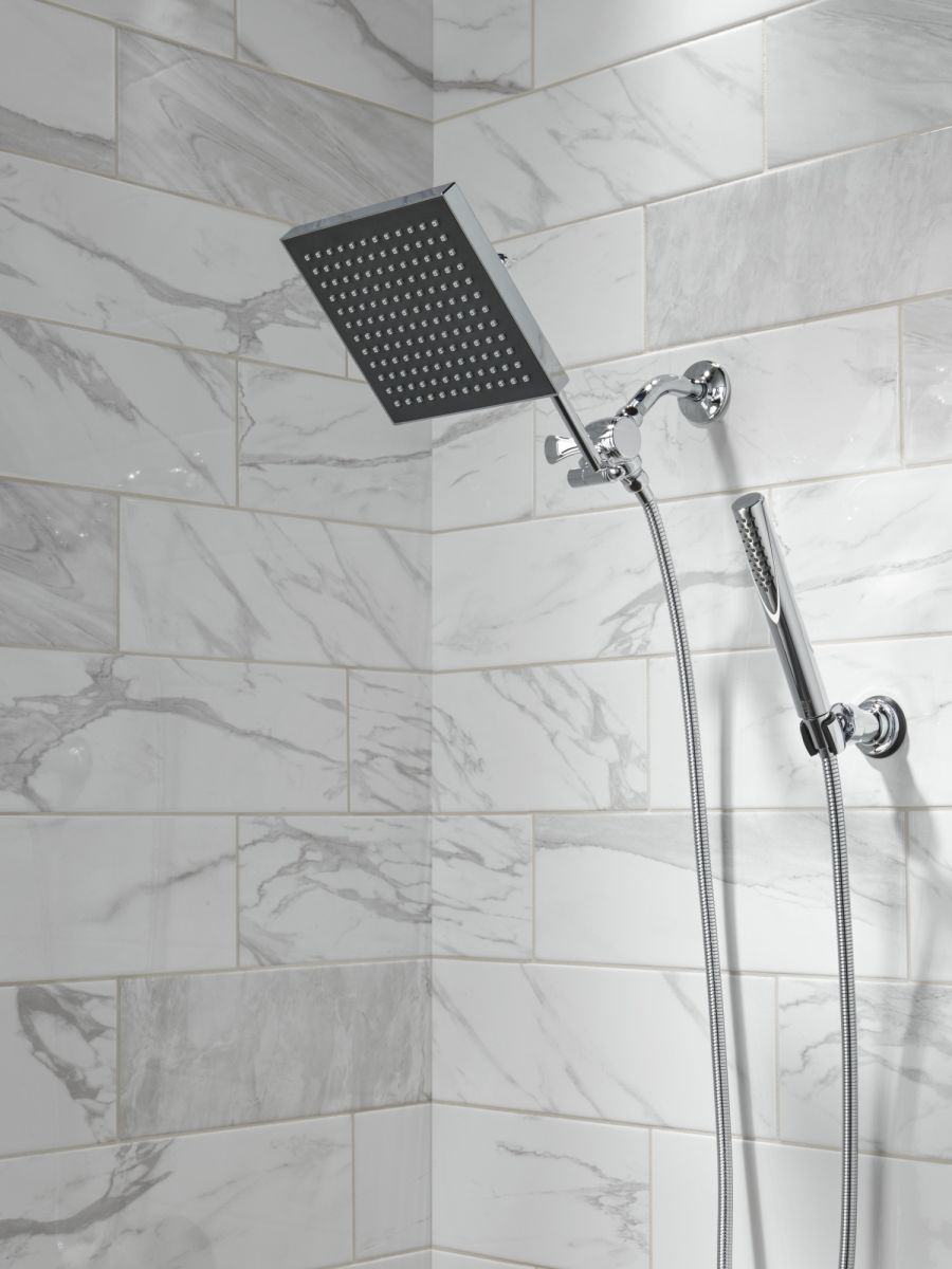DELTA Grail Premium Single-Setting Adjustable Wall Mount Hand Shower — Chrome