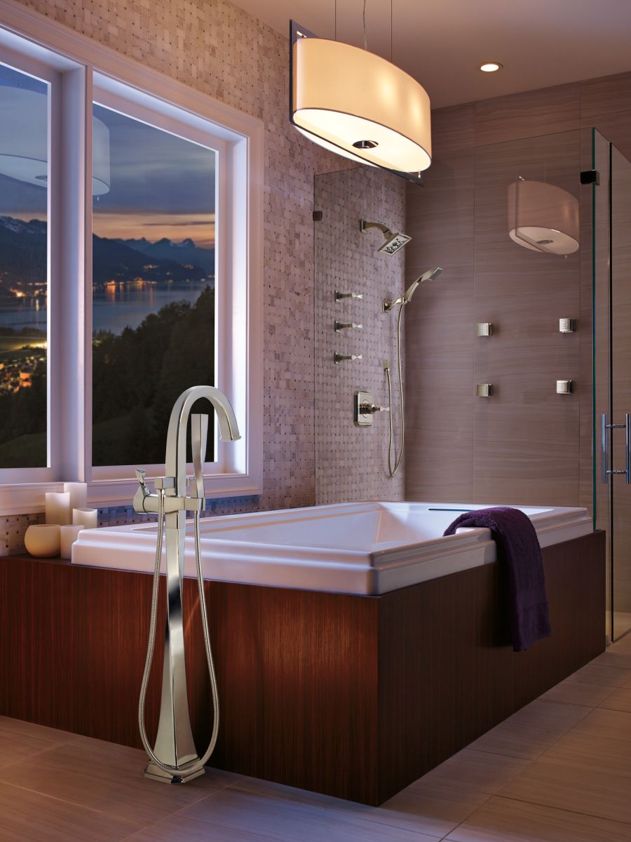 BRIZO Virage RAINCAN SHOWERHEAD WITH H2OKINETIC TECHNOLOGY — Polished Nickel