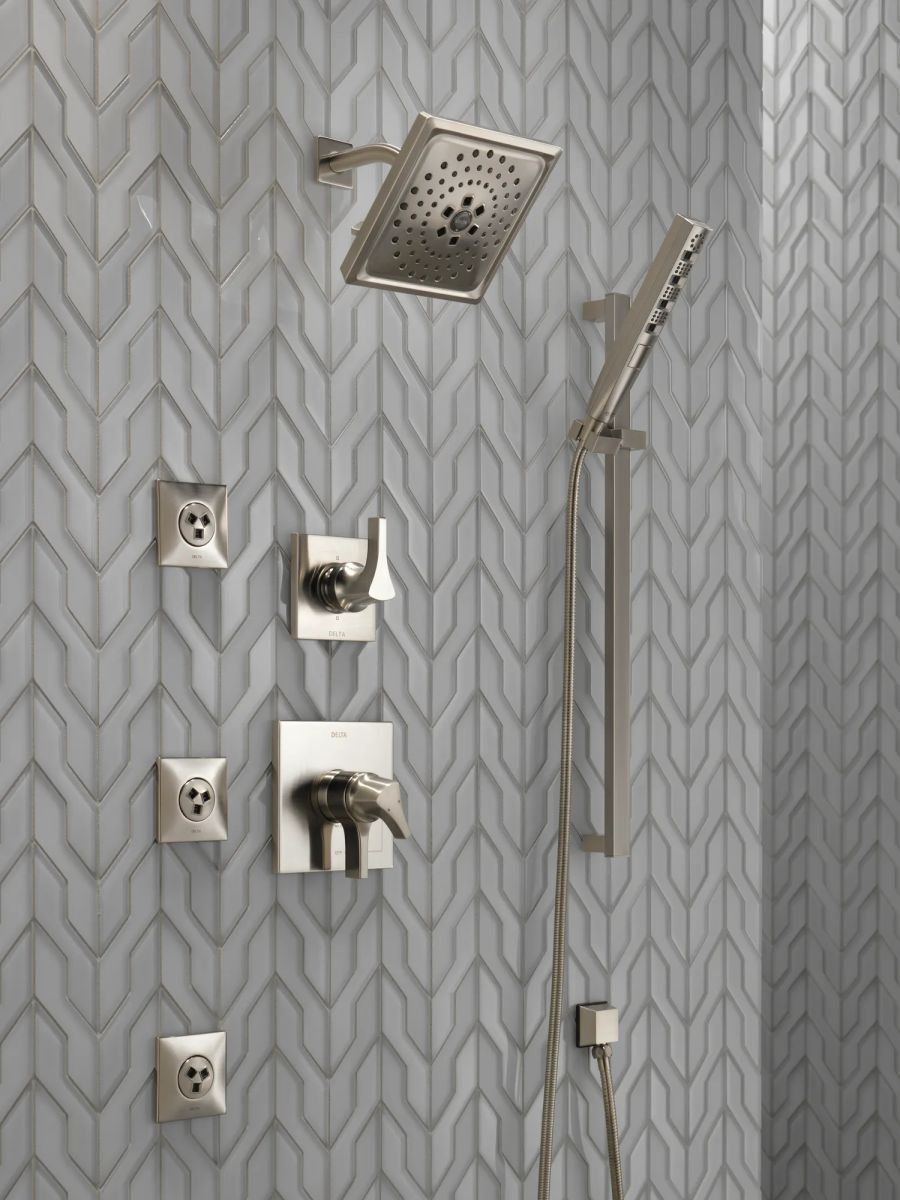 DELTA Zura Monitor 17 Series H2OKINETIC Shower Trim — Stainless