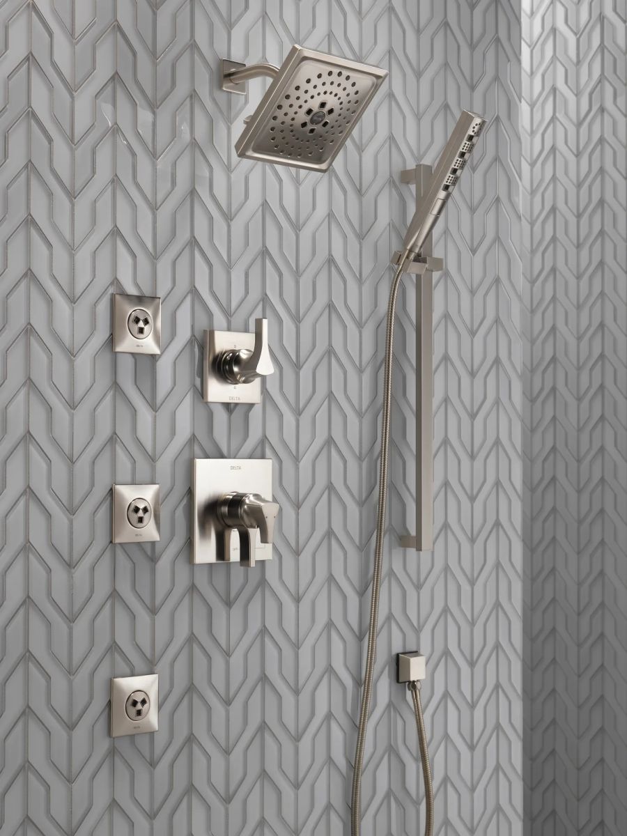 DELTA Zura Monitor 17 Series H2OKINETIC Shower Trim — Stainless