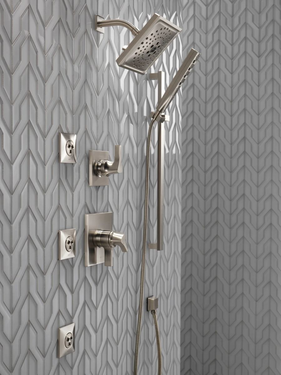 DELTA Zura Monitor 17 Series H2OKINETIC Shower Trim — Stainless
